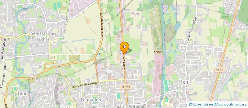 localisation de l'entreprise SCI KINACTIVITE  TARBES