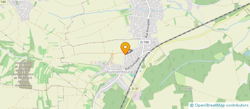 localisation de l'entreprise SCI KINALEX  KURTZENHOUSE