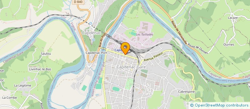 localisation de l'entreprise SCI KINE  CAPDENAC-GARE