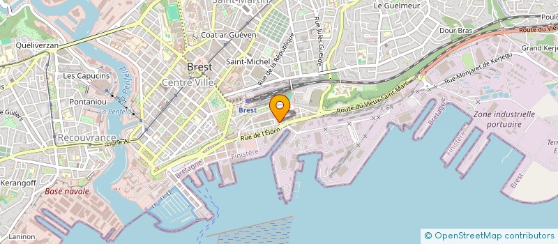 localisation de l'entreprise SCI KINE 5  BREST