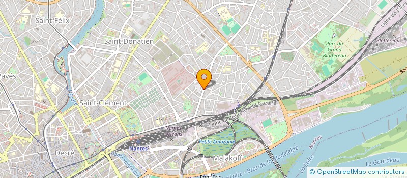 localisation de l'entreprise SCI KINE 80  NANTES