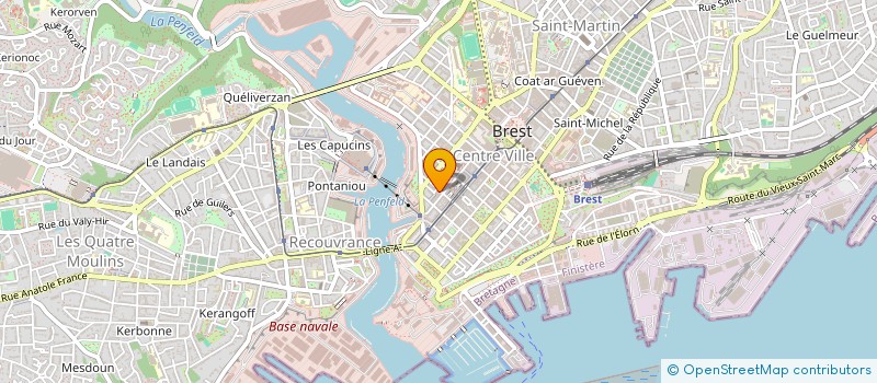 localisation de l'entreprise SCI KINE AIGUILLON  BREST