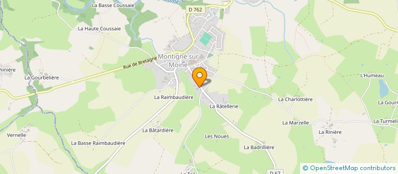 localisation de l'entreprise SCI KINE  ALATRI  GETIGNE