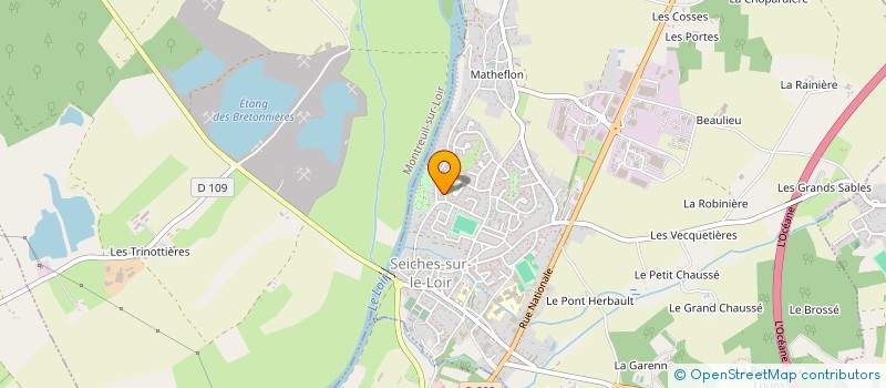 localisation de l'entreprise SCI KINE ANDARD  LOIRE-AUTHION