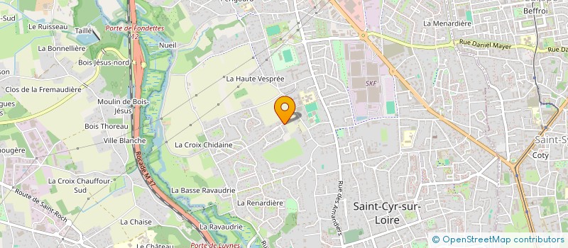 localisation de l'entreprise SCI KINE ART'DECO  SAINT-CYR-SUR-LOIRE