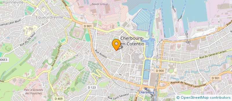 localisation de l'entreprise SCI KINE AZUR à CHERBOURG-EN-COTENTIN