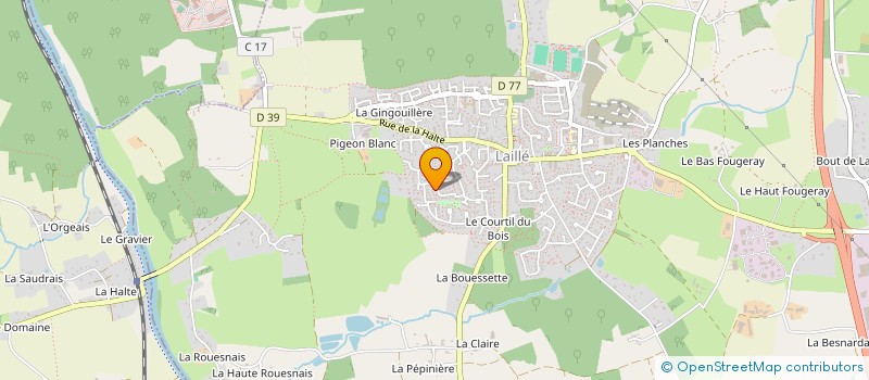 localisation de l'entreprise SCI KINE-BDC  LAILLE