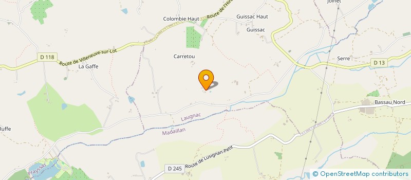 localisation de l'entreprise SCI KINE BODELET  MONTPEZAT