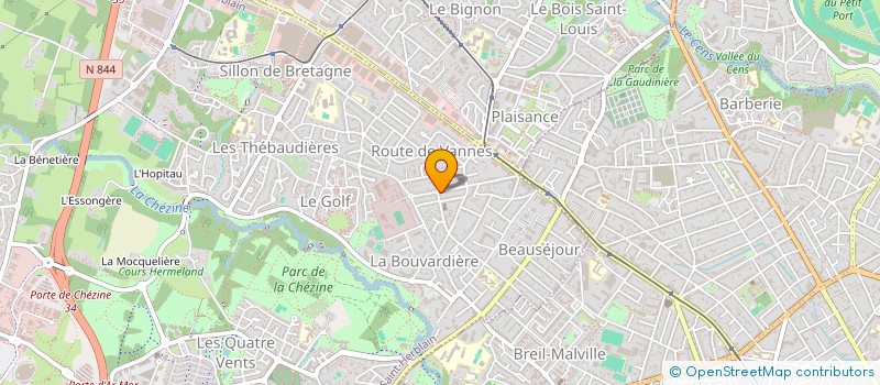 localisation de l'entreprise SCI KINE BOUV  SAINT-HERBLAIN