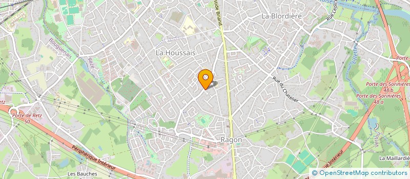 localisation de l'entreprise SCI KINE CHENE CREUX  REZE