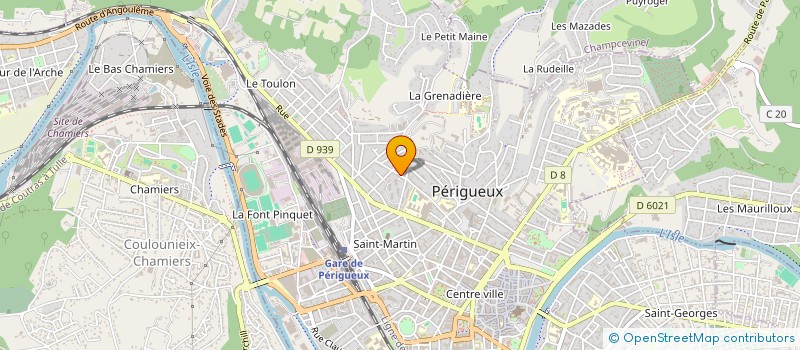 localisation de l'entreprise SCI KINE CLOS CHASSAING à PERIGUEUX