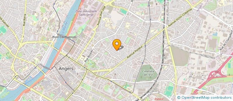 localisation de l'entreprise SCI KINE DESJARDINS à ANGERS