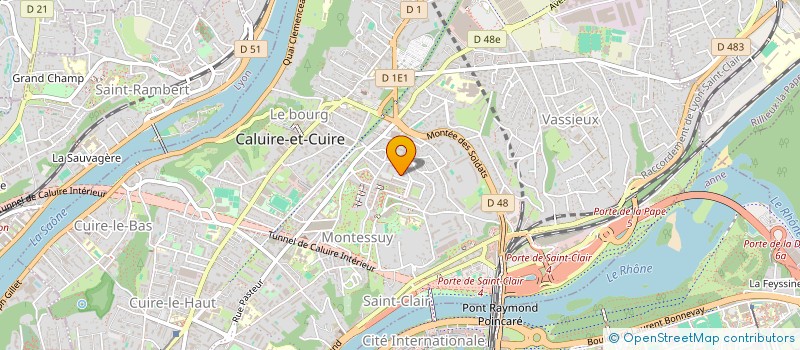 localisation de l'entreprise SCI KINE DU PANORAMA  CALUIRE-ET-CUIRE