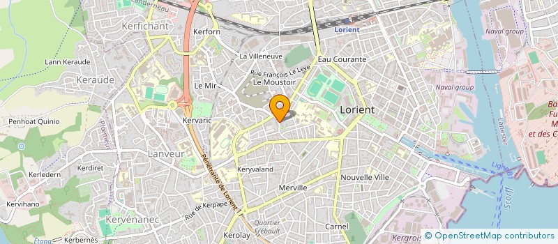 localisation de l'entreprise SCI KINE DU PORT  LORIENT