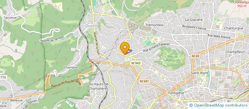 localisation de l'entreprise SCI KINE EVOLUTION  CLERMONT-FERRAND