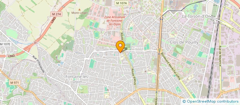 localisation de l'entreprise SCI KINE FORME  FONTAINE-LES-DIJON