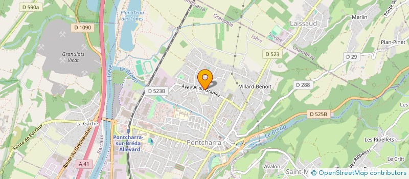 localisation de l'entreprise SCI KINE GRANIER  PONTCHARRA