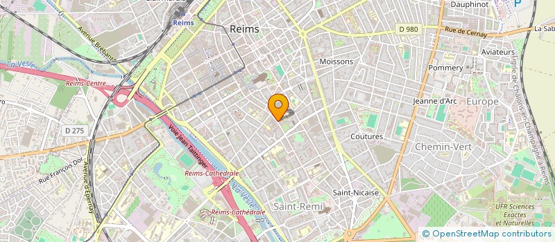 localisation de l'entreprise SCI KINE JEAN JAURES  REIMS