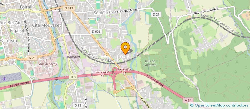 localisation de l'entreprise SCI KINE MARCADIEU  SEMEAC