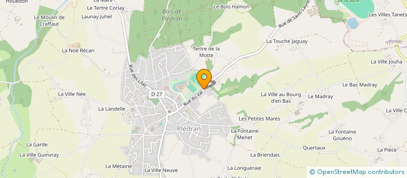 localisation de l'entreprise SCI KINE OSTEO DU VAL  PLEDRAN