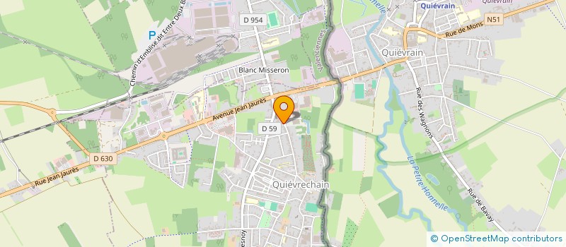 localisation de l'entreprise SCI KINE QUIEVRECHAIN  QUIEVRECHAIN