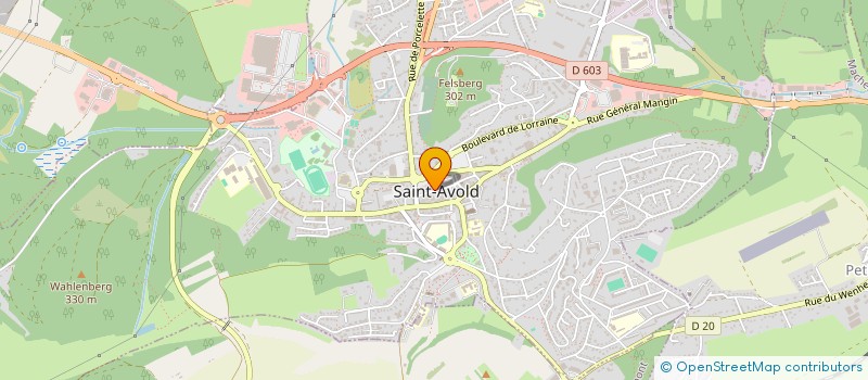 localisation de l'entreprise SCI KINE-SAINT AVOLD  SAINT-AVOLD