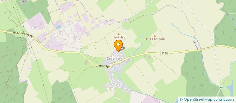 localisation de l'entreprise SCI KINE SB  CERVILLE