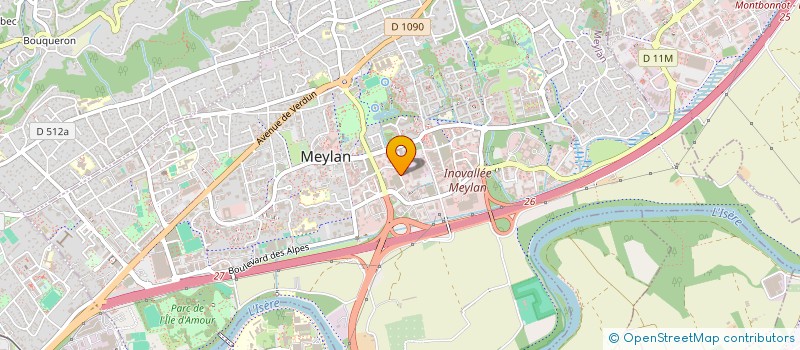 localisation de l'entreprise SCI KINE SPORT CROLLES  MEYLAN
