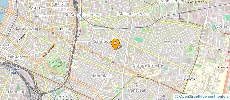 localisation de l'entreprise SCI KINE ST MAX  LYON