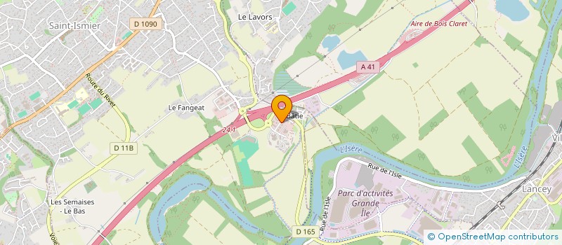 localisation de l'entreprise SCI KINE TEAM à SAINT-ISMIER