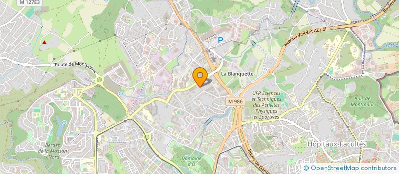 localisation de l'entreprise SCI KINE TECHNOLOGIE  MONTPELLIER