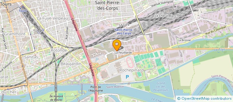 localisation de l'entreprise SCI KINE VIAU  SAINT-PIERRE-DES-CORPS