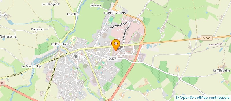 localisation de l'entreprise SCI KINE-VIHIERS à LYS-HAUT-LAYON
