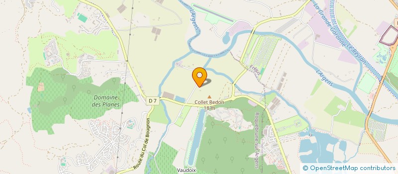 localisation de l'entreprise SCI KINE VITALITE  ROQUEBRUNE-SUR-ARGENS