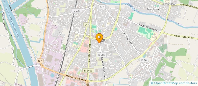 localisation de l'entreprise SCI KINE ZOLA à MONTELIMAR