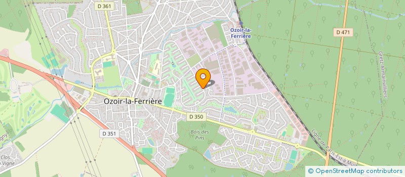 localisation de l'entreprise SCI KINEBRECHE  OZOIR-LA-FERRIERE