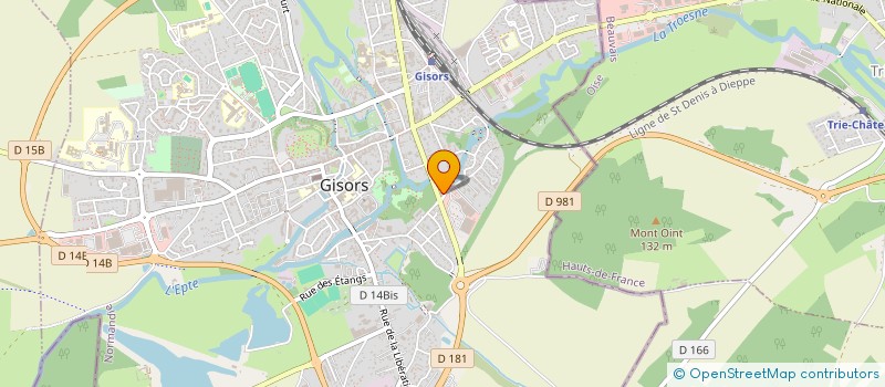 localisation de l'entreprise SCI KINECALP à GISORS