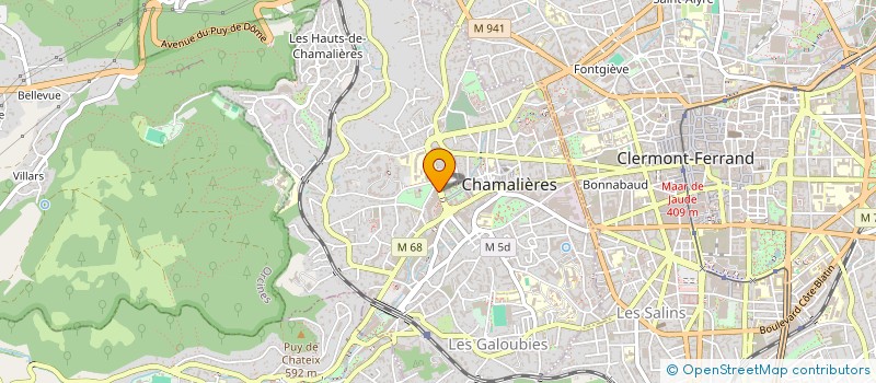 localisation de l'entreprise SCI KINEDO  CHAMALIERES