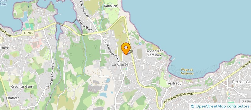 localisation de l'entreprise SCI KINEGARE  PERROS-GUIREC