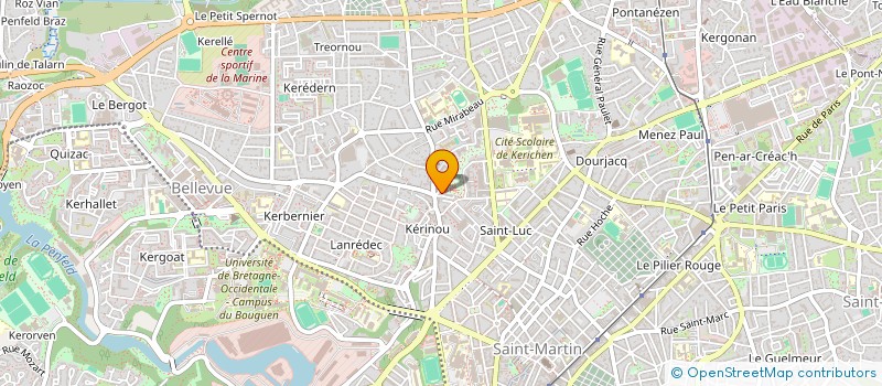 localisation de l'entreprise SCI KINEJOTANGUY  BREST