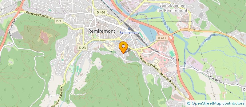 localisation de l'entreprise SCI KINELUTEN  REMIREMONT