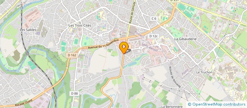 localisation de l'entreprise SCI KINEMAX  SAINT-BENOIT