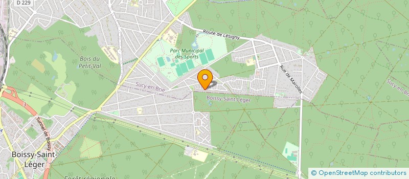 localisation de l'entreprise SCI KINEOS  SUCY-EN-BRIE