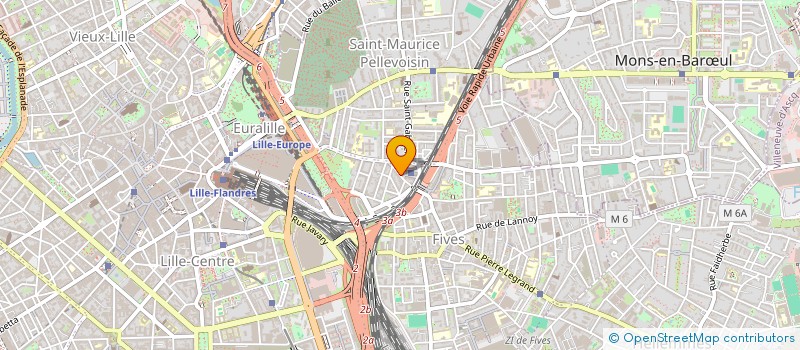 localisation de l'entreprise SCI KINEPHY à LILLE