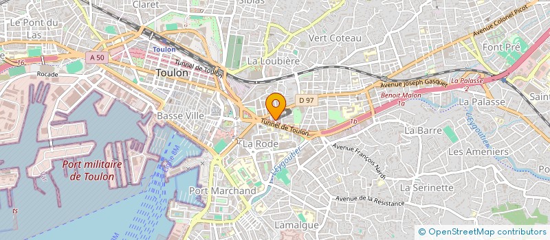 localisation de l'entreprise SCI KINEPOD  TOULON