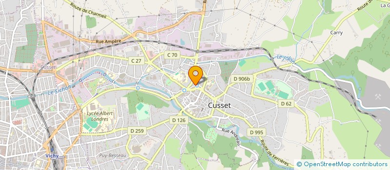 localisation de l'entreprise SCI KINEPOD DE LA PLEIADE à CUSSET
