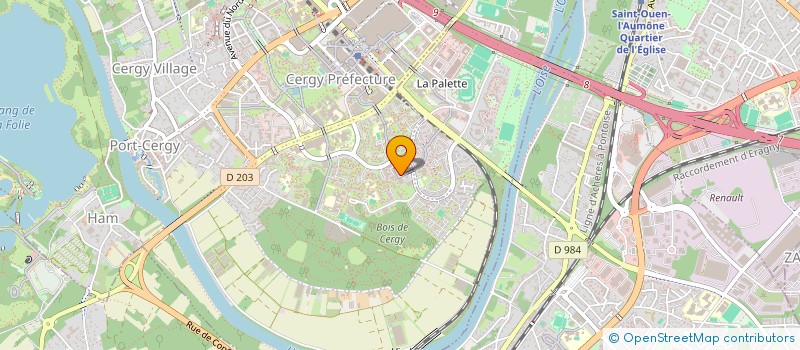 localisation de l'entreprise SCI KINEPOD LES TOULEUSES  CERGY