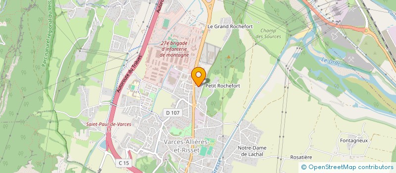 localisation de l'entreprise SCI KINEROCHEFORT à VARCES-ALLIERES-ET-RISSET
