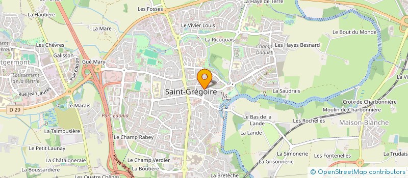 localisation de l'entreprise SCI KINES BROCELIANDE  SAINT-GREGOIRE