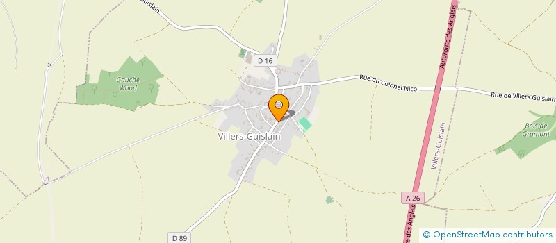 localisation de l'entreprise SCI KINES DE BEAUVAL  VILLERS-GUISLAIN